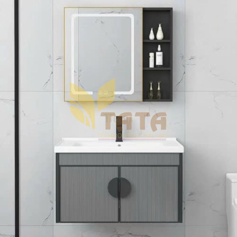 BỘ TỦ LAVABO NHÔM TỦ GƯƠNG LED CAO CẤP TATA TLVB6910